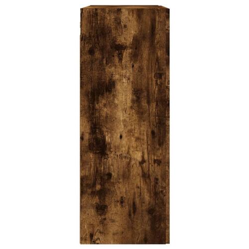 Vægskab 69,5x34x90 cm konstrueret træ røget sonoma-eg