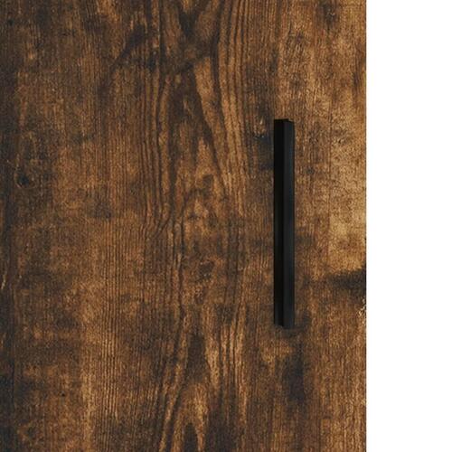 Vægskab 69,5x34x90 cm konstrueret træ røget sonoma-eg