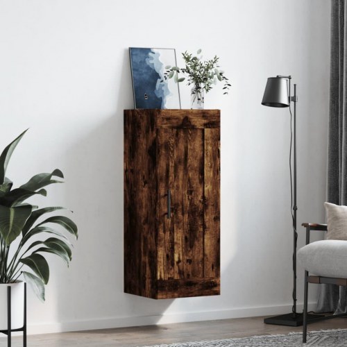 Vægskab 34,5 x 34 x 90 cm - røget egetræsfarve