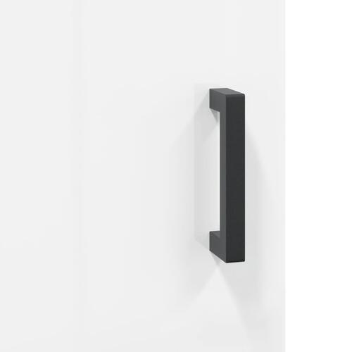Vægskab 34,5x34x90 cm konstrueret træ hvid højglans