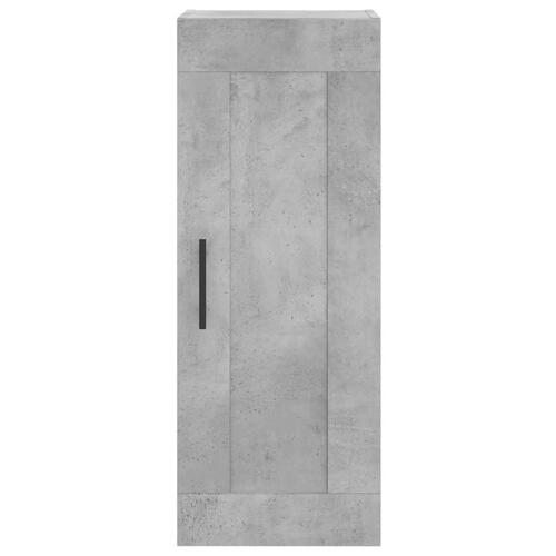 Vægskab 34,5x34x90 cm konstrueret træ betongrå