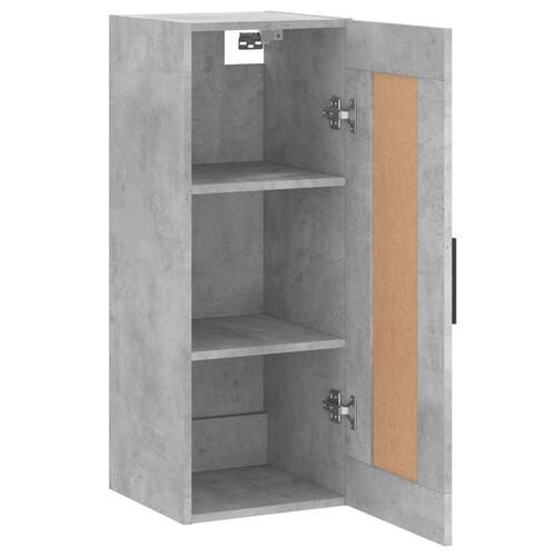 Vægskab 34,5x34x90 cm konstrueret træ betongrå