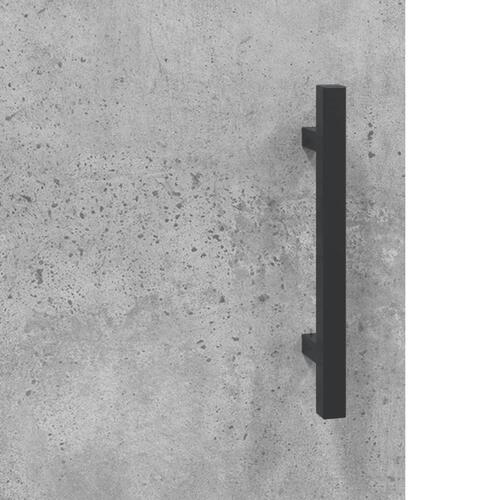 Vægskab 34,5x34x90 cm konstrueret træ betongrå