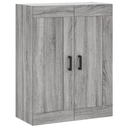 Vægskab 69,5x34x90 cm konstrueret træ grå sonoma-eg