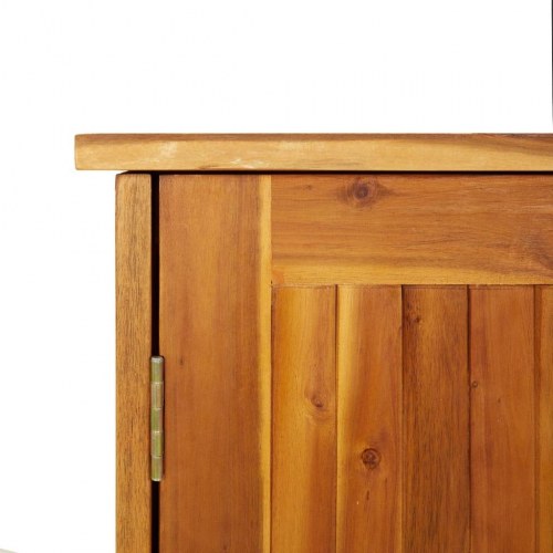 Haveskab 75×35×70 cm i massivt akacietræ - opbevaringsskab til have og terrasse