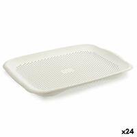Dræner Hvid Plastik 27 x 3 x 36,3 cm (24 enheder)