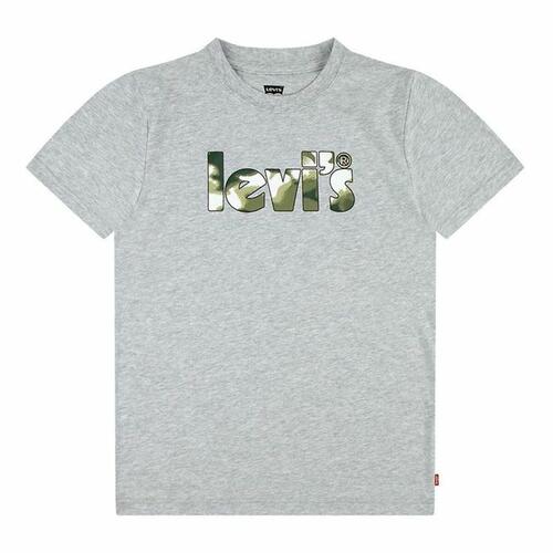 T-shirt Levi's Camo Poster Logo Gray Grå 2 år