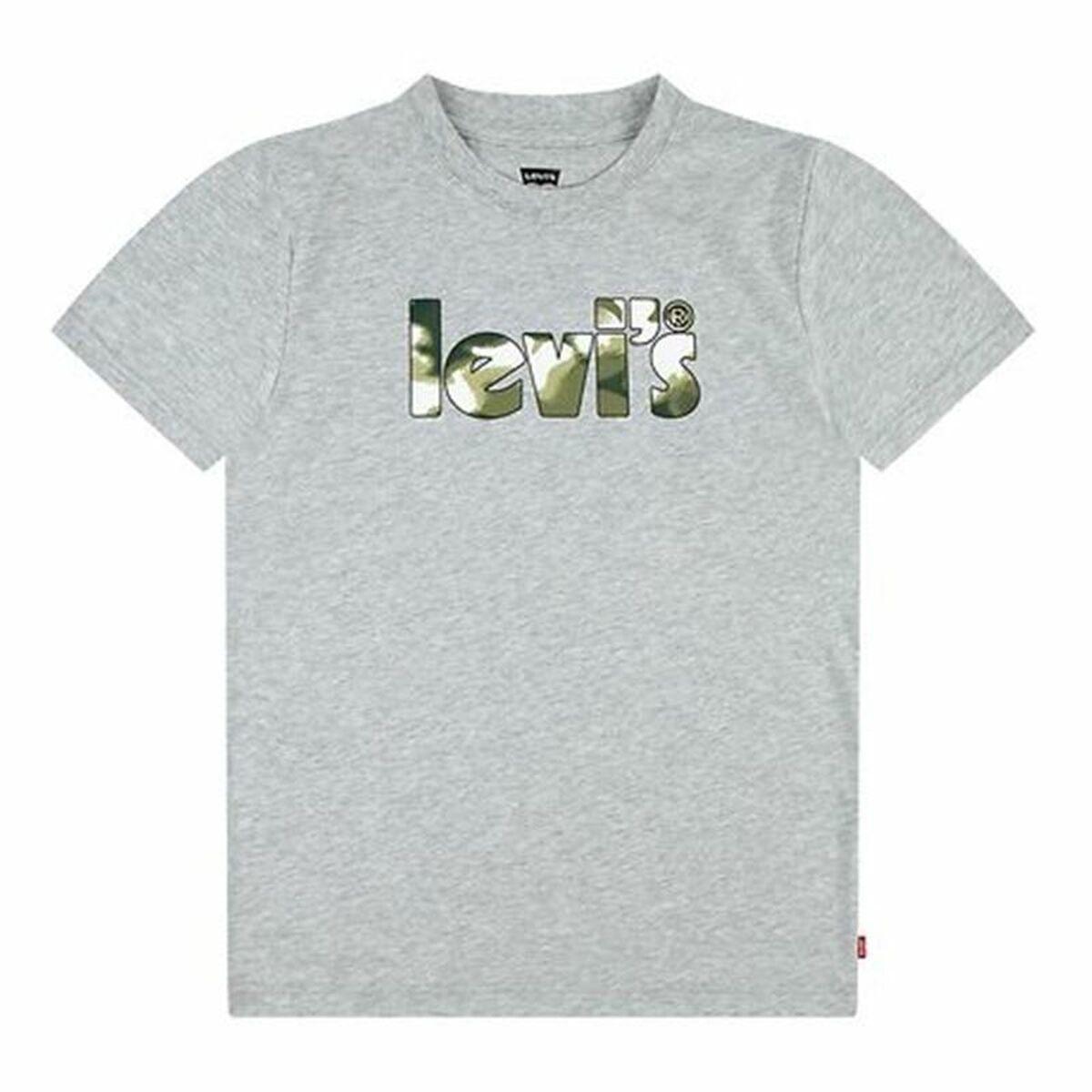 T-shirt Levi's Camo Poster Logo Gray 60731 Grå 10 år