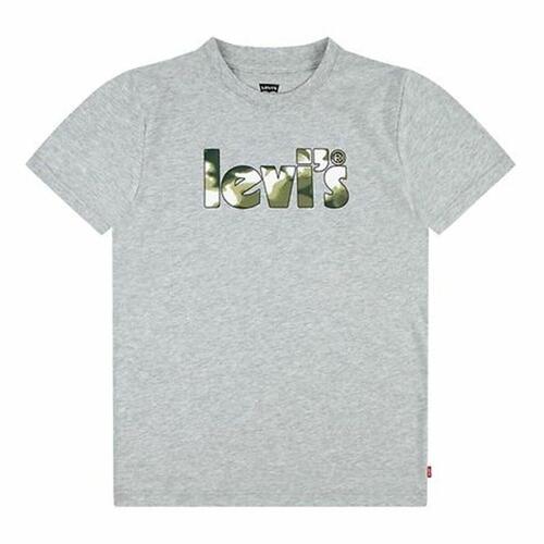 T-shirt Levi's Camo Poster Logo Gray 60731 Grå 12 år