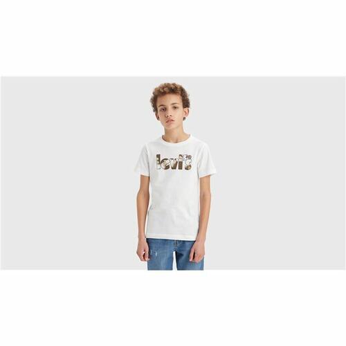 T-shirt Levi's Camo Poster Logo Bright 60732 Hvid 10 år