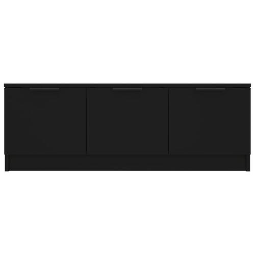 Tv-bord 102x35x36,5 cm konstrueret træ sort