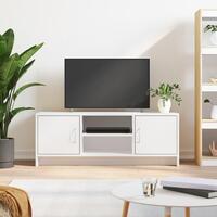 Tv-bord 102x30x37,5 cm konstrueret træ hvid