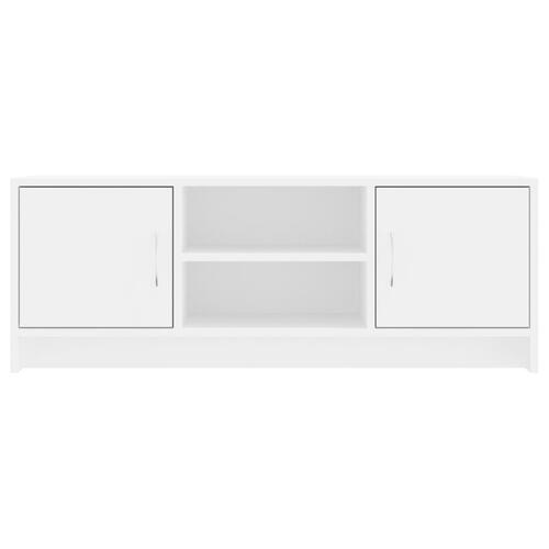 Tv-bord 102x30x37,5 cm konstrueret træ hvid