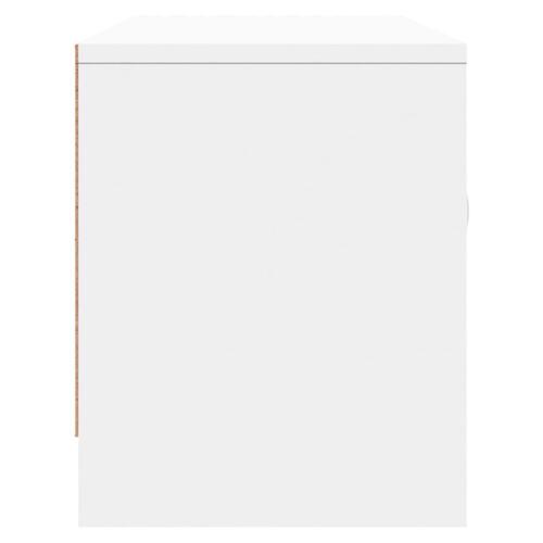Tv-bord 102x30x37,5 cm konstrueret træ hvid