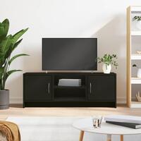 Tv-bord 102x30x37,5 cm konstrueret træ sort