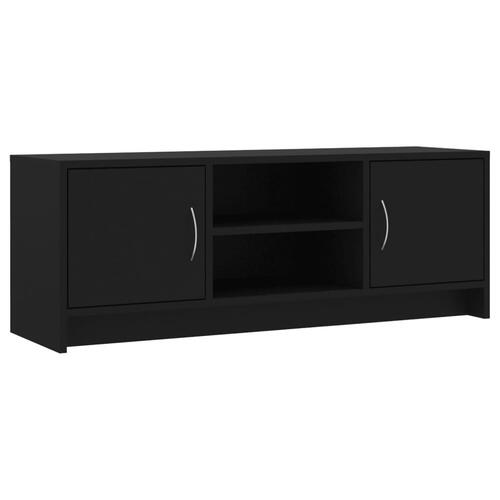 Tv-bord 102x30x37,5 cm konstrueret træ sort