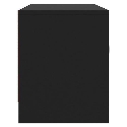 Tv-bord 102x30x37,5 cm konstrueret træ sort