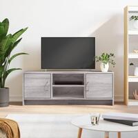 Tv-bord 102x30x37,5 cm konstrueret træ grå sonoma-eg