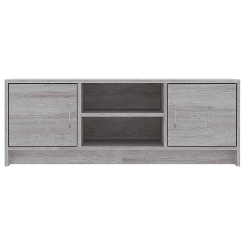 Tv-bord 102x30x37,5 cm konstrueret træ grå sonoma-eg