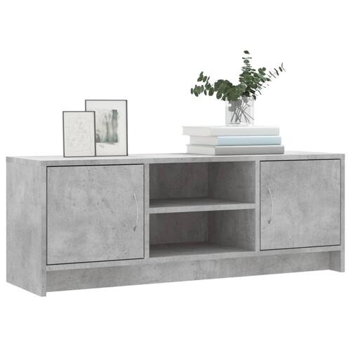 Tv-bord 102x30x37,5 cm konstrueret træ betongrå