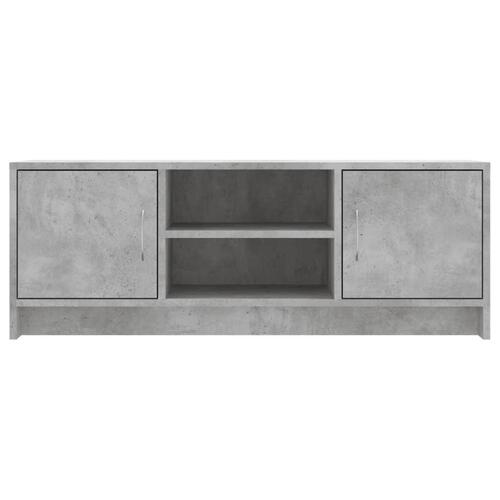 Tv-bord 102x30x37,5 cm konstrueret træ betongrå