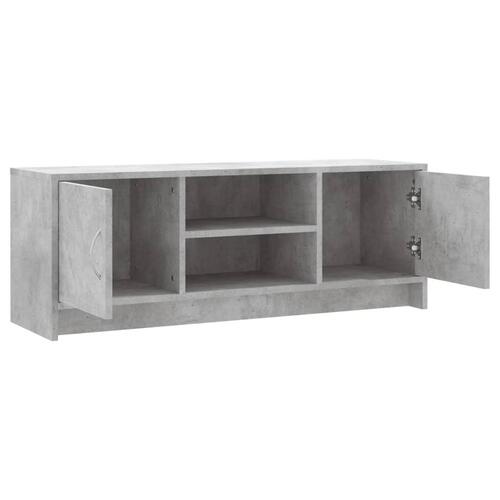 Tv-bord 102x30x37,5 cm konstrueret træ betongrå