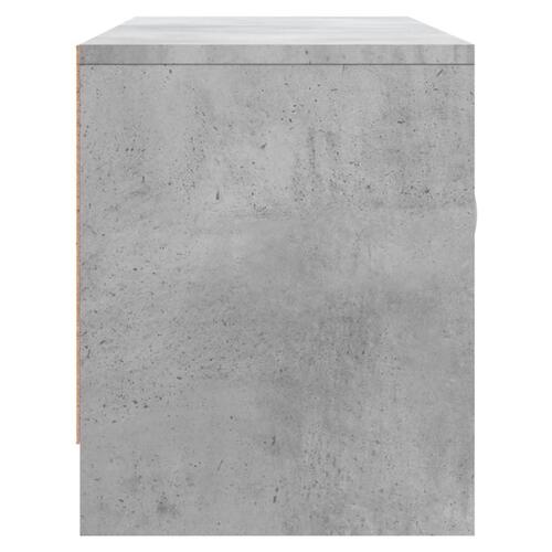 Tv-bord 102x30x37,5 cm konstrueret træ betongrå