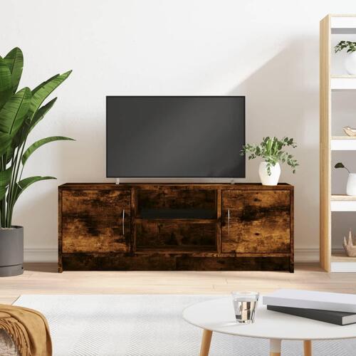 Tv-bord 102x30x37,5 cm konstrueret træ røget egetræsfarve