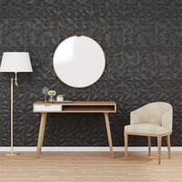 Vægpaneler 24 stk. 50x50 cm 6 m² XPS ametyst sort