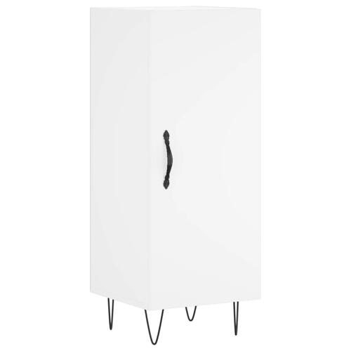 Skænk 34,5x34x90 cm konstrueret træ hvid