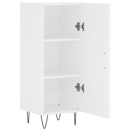 Skænk 34,5x34x90 cm konstrueret træ hvid