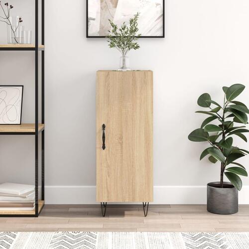 Skænk 34,5x34x90 cm konstrueret træ sonoma-eg