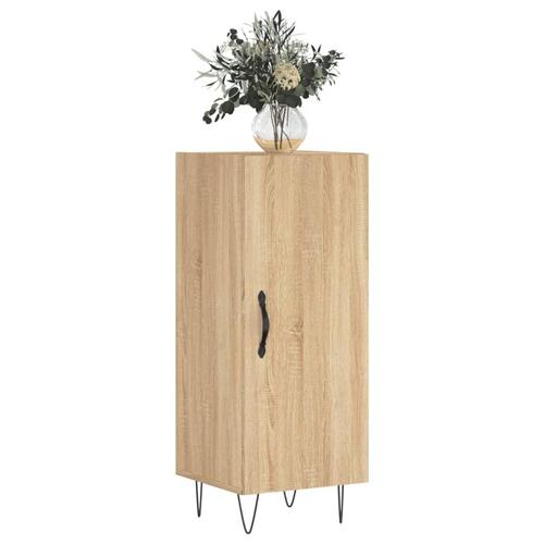 Skænk 34,5x34x90 cm konstrueret træ sonoma-eg