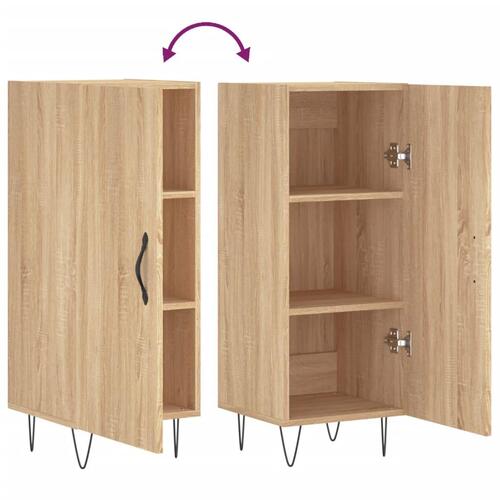 Skænk 34,5x34x90 cm konstrueret træ sonoma-eg