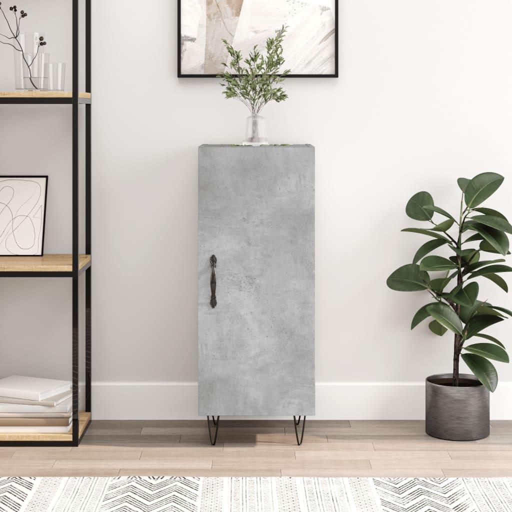 Skænk 34,5x34x90 cm konstrueret træ betongrå