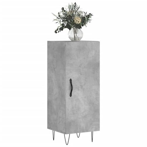 Skænk 34,5x34x90 cm konstrueret træ betongrå