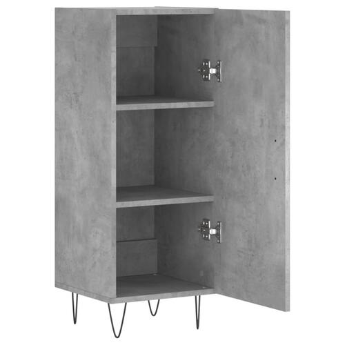 Skænk 34,5x34x90 cm konstrueret træ betongrå