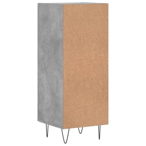 Skænk 34,5x34x90 cm konstrueret træ betongrå