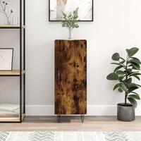 Skænk 34,5x34x90 cm konstrueret træ røget egetræsfarve