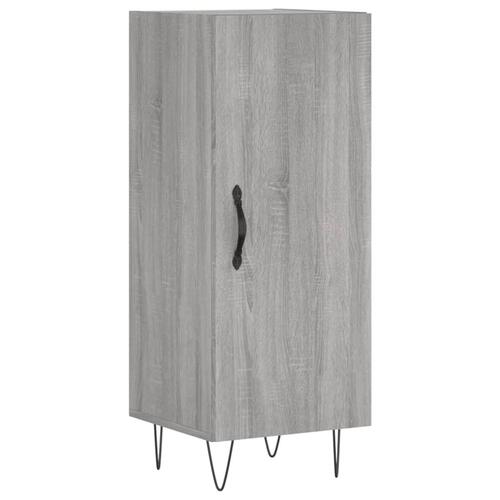 Skænk 34,5x34x90 cm konstrueret træ grå sonoma-eg