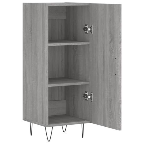 Skænk 34,5x34x90 cm konstrueret træ grå sonoma-eg