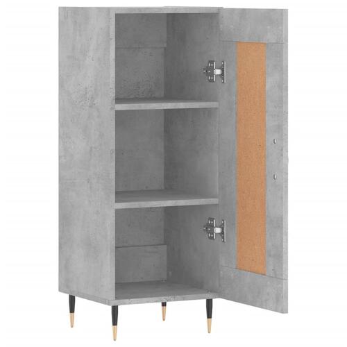 Skænk 34,5x34x90 cm konstrueret træ betongrå
