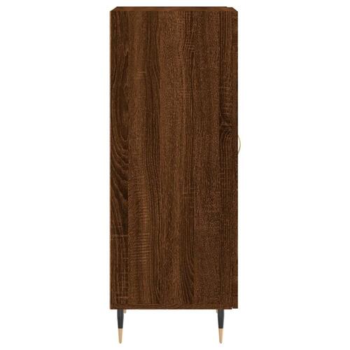 Skænk 34,5x34x90 cm konstrueret træ brun egetræsfarve
