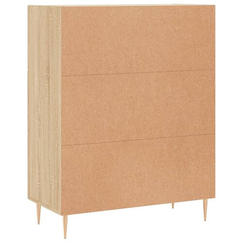 Skænk 69,5x34x90 cm konstrueret træ sonoma-eg