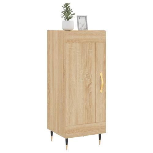 Skænk 34,5x34x90 cm konstrueret træ sonoma-eg