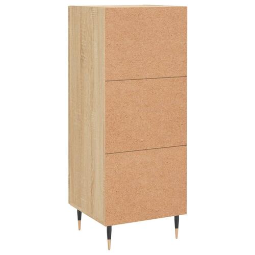 Skænk 34,5x34x90 cm konstrueret træ sonoma-eg