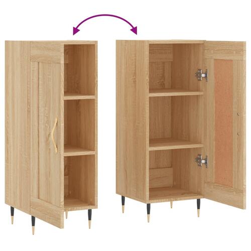 Skænk 34,5x34x90 cm konstrueret træ sonoma-eg
