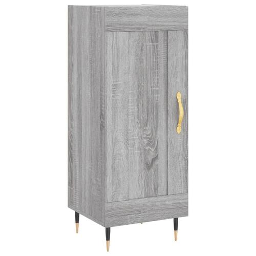 Skænk 34,5x34x90 cm konstrueret træ grå sonoma-eg