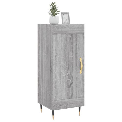 Skænk 34,5x34x90 cm konstrueret træ grå sonoma-eg