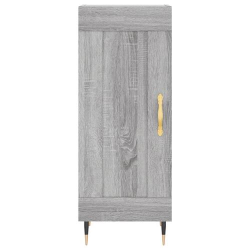 Skænk 34,5x34x90 cm konstrueret træ grå sonoma-eg
